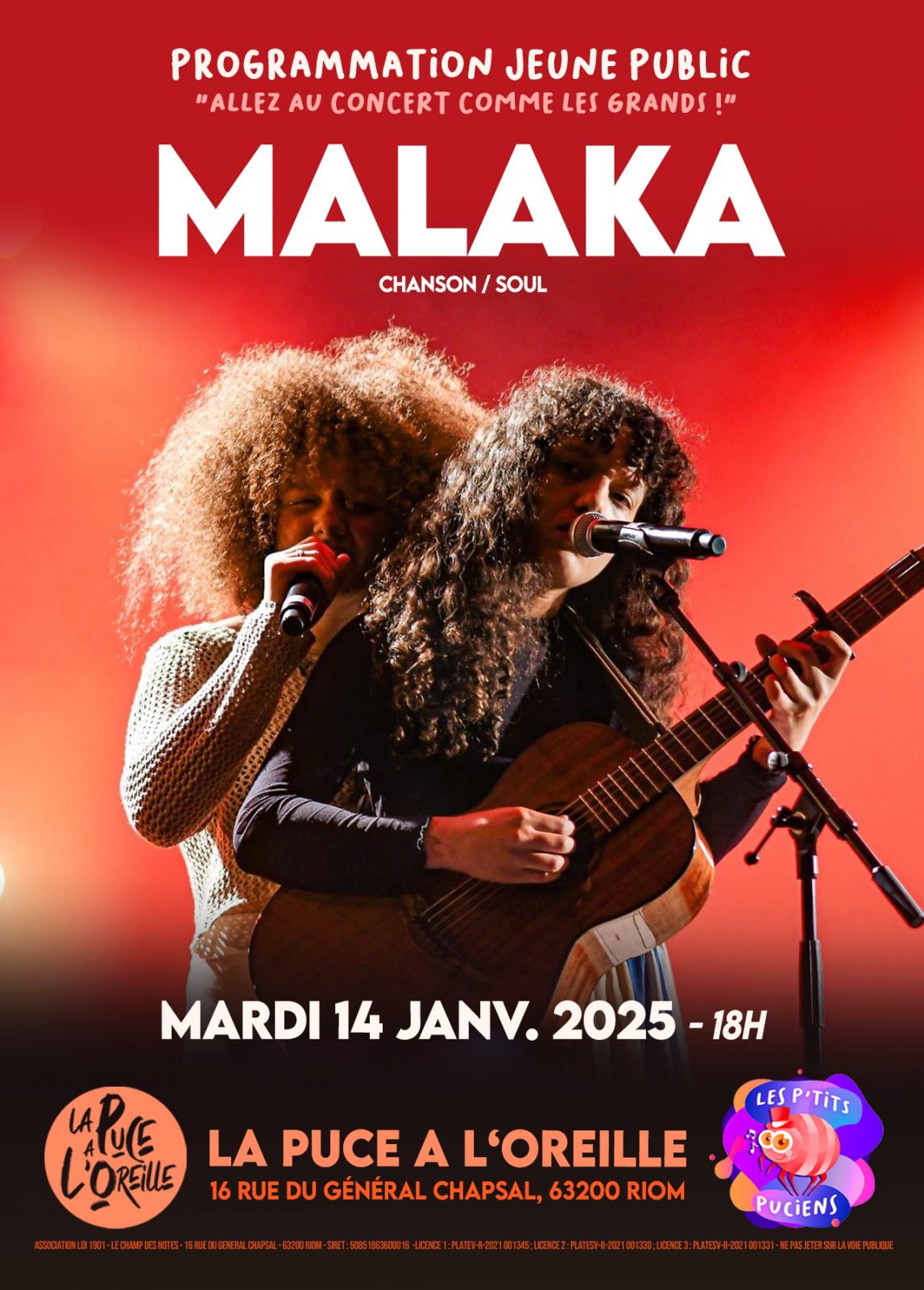 Malaka – Concert Les P’tits Puciens à La Puce A L’oreille