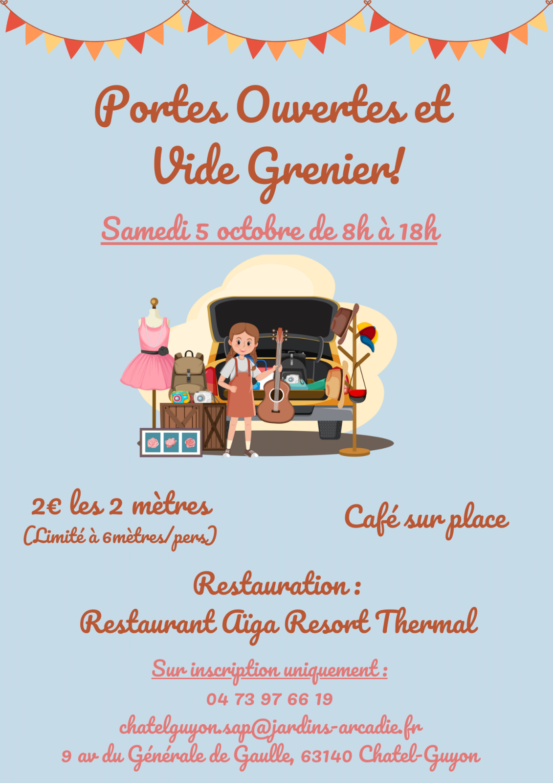 Vide grenier – les jardins d’arcadie