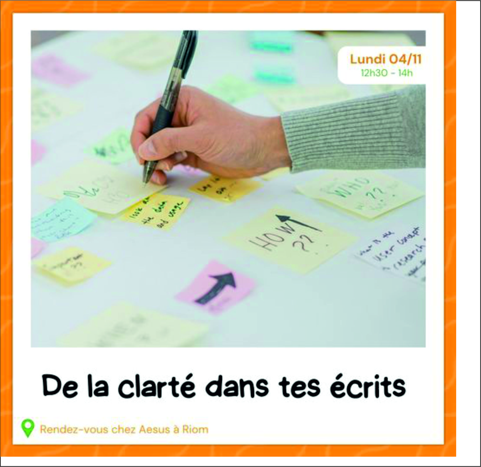 Atelier « apporter de la clarté à ses écrits »