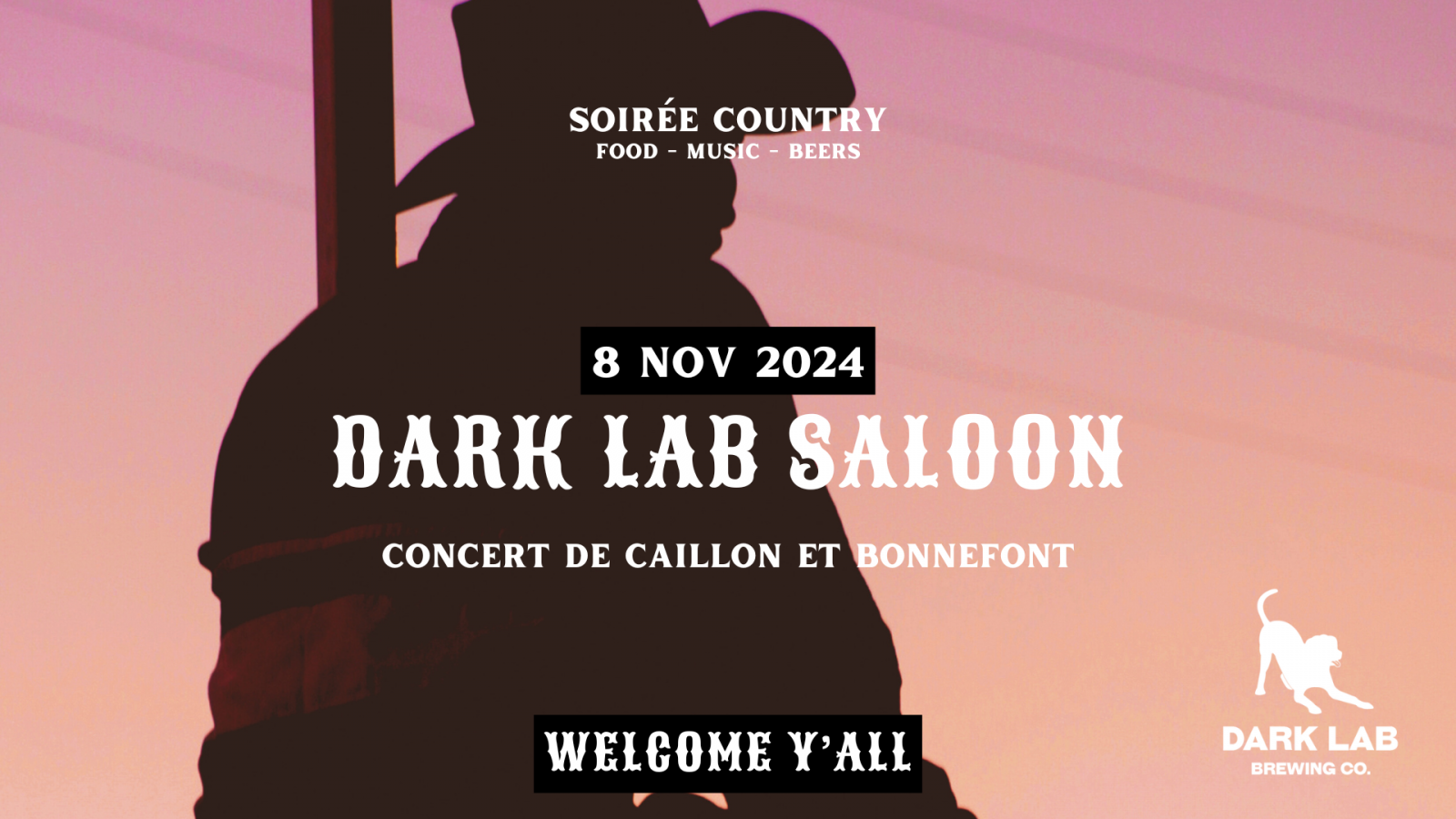 DARK LAB SALOON – Soirée country avec concert de Caillon et Bonnefont