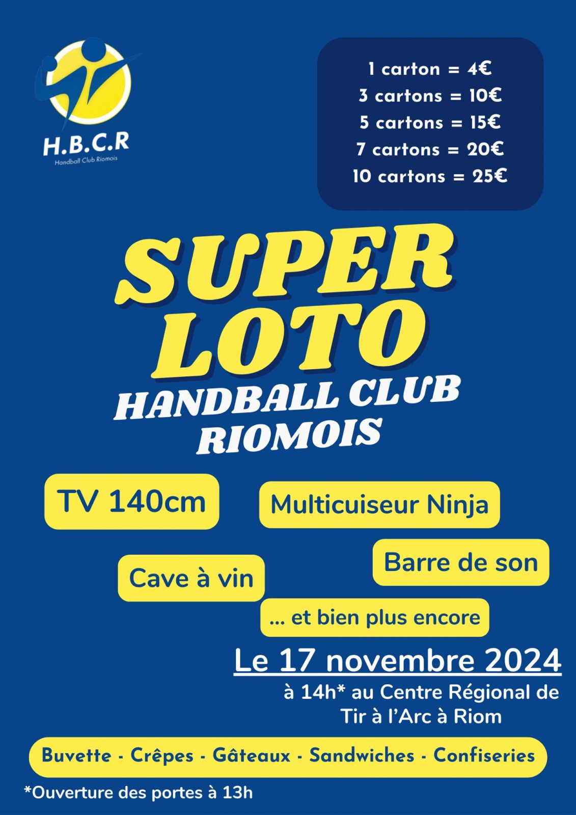 Super Loto du Handball Club Riomois