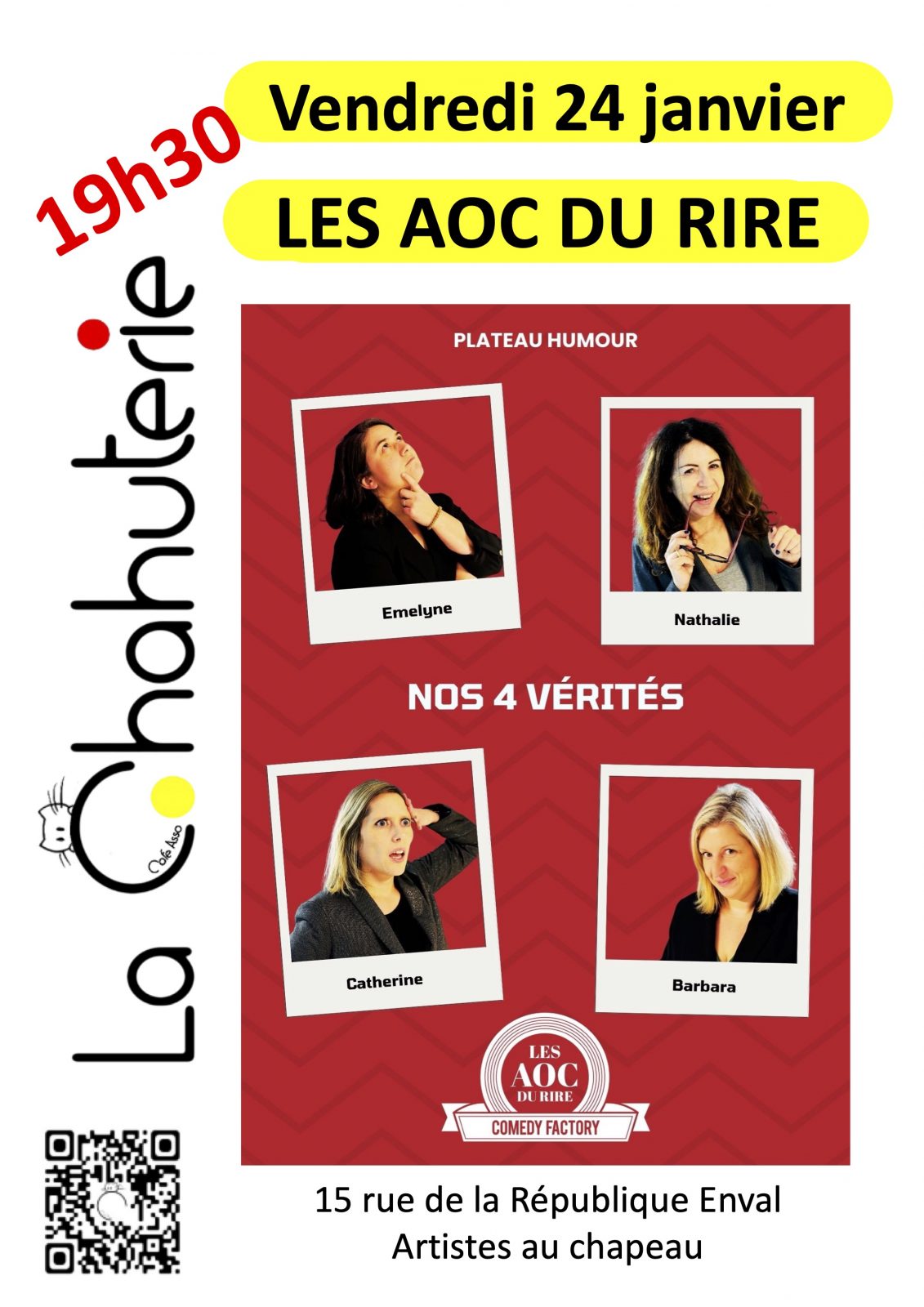 Les AOC du rire à la chahuterie