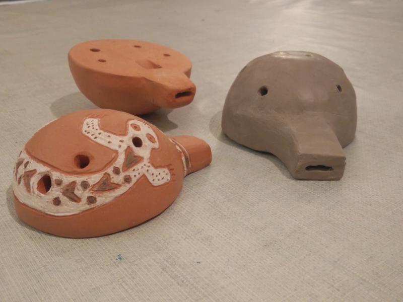 Atelier de création d’un ocarina du Pérou en argile avec Mathilde HAMARD