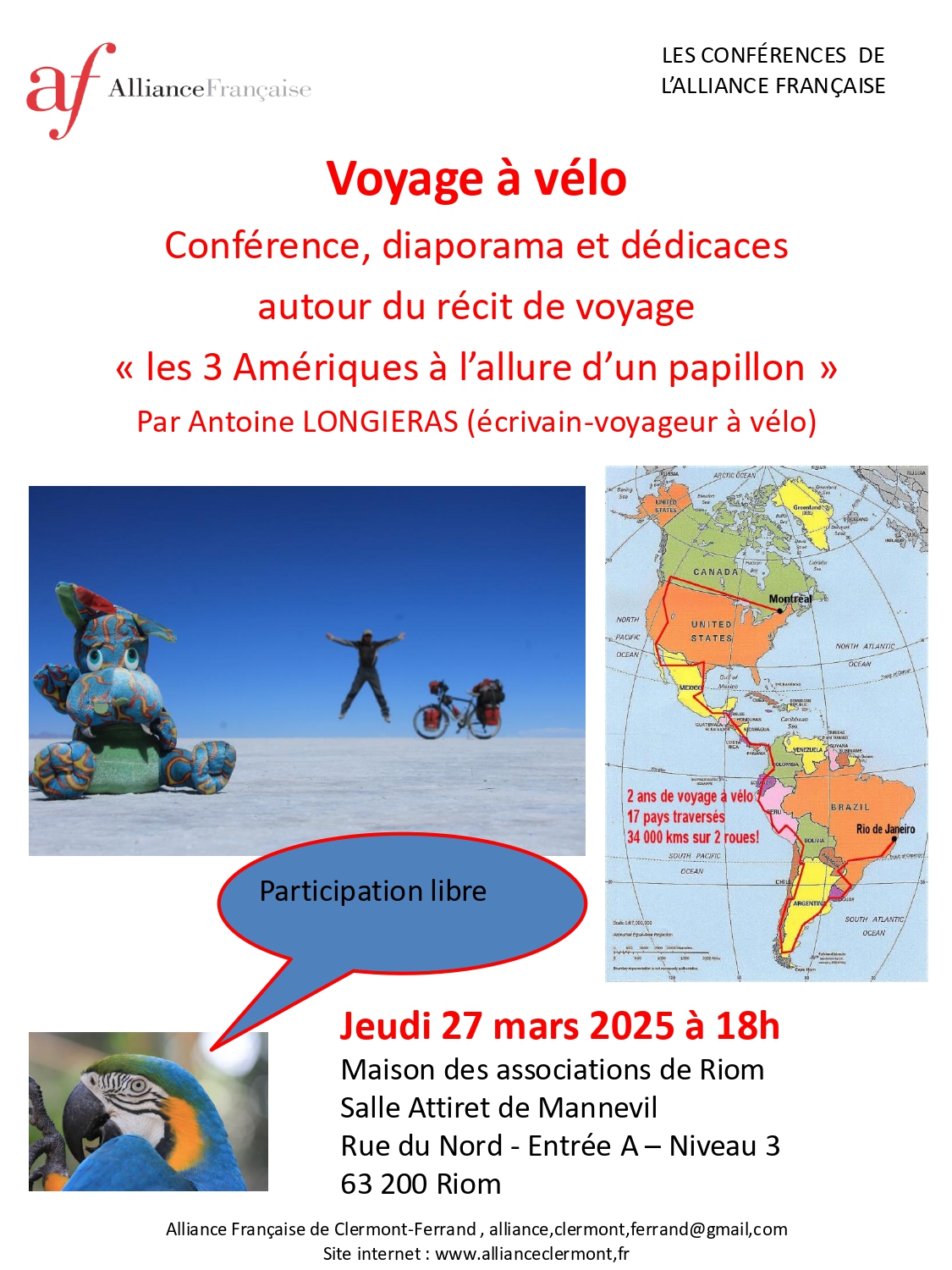 Conférence voyage à vélo