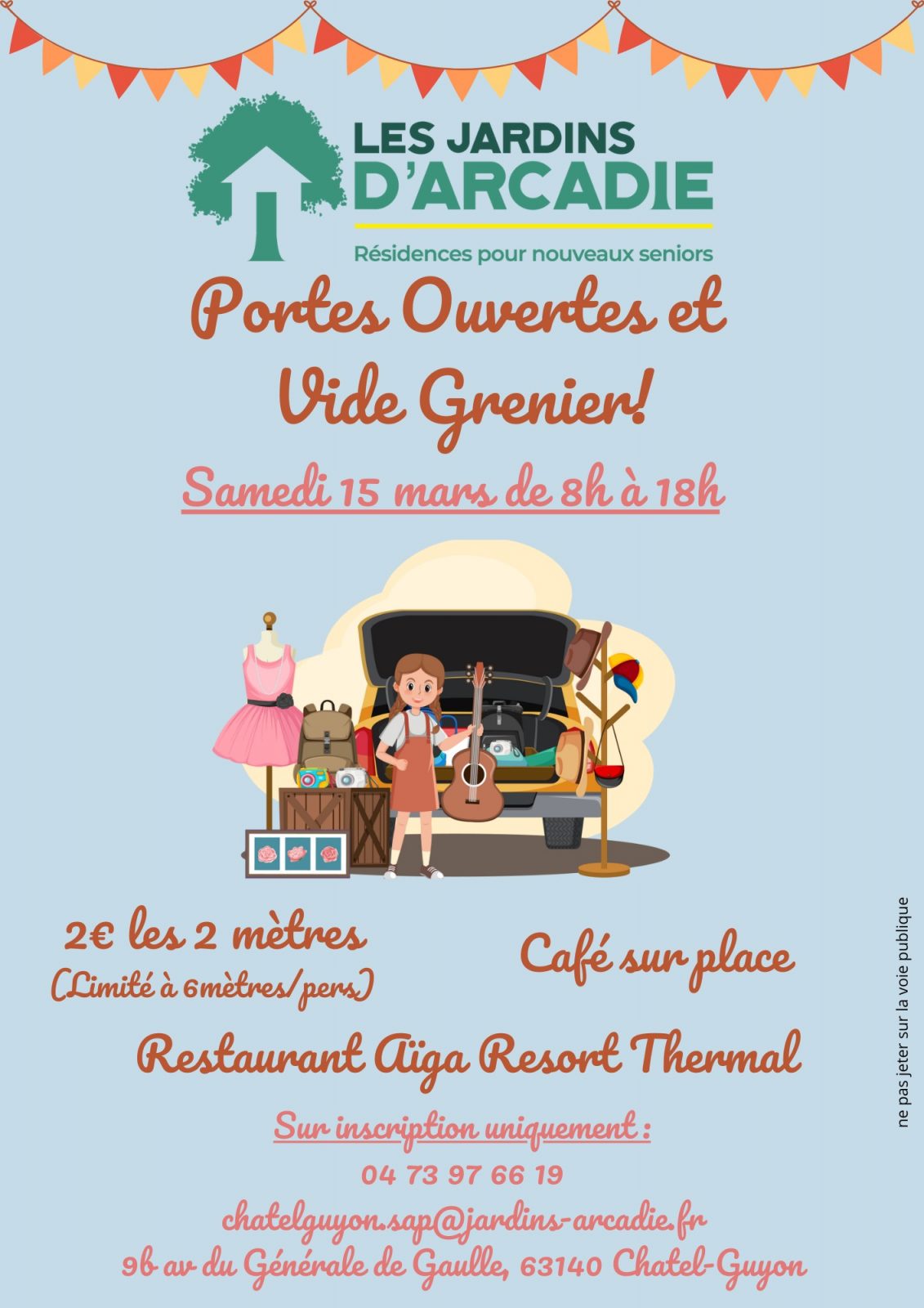 Vide grenier – les jardins d’arcadie